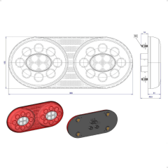 Lanterna Traseira Carreta Randon Led