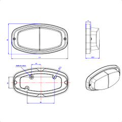 Kit 12Un Lanterna Universal Bicolor Canoinha