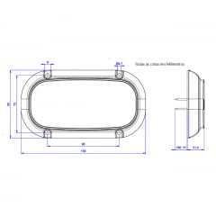 Par Lanterna Traseira Led Universal Carretinha - Canoinha